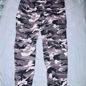VIP Kids Camouflage Cargo Pants - Black and Gray